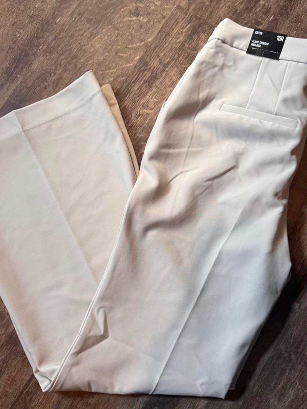 Express Women's Boot Cut Pants in cream